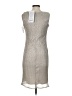 R&M Richards Metallic Silver Cocktail Dress Size 4 (petite) - photo 2