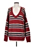 The Workshop Stripes Burgundy Pullover Sweater Size S - photo 1