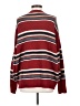 The Workshop Stripes Burgundy Pullover Sweater Size S - photo 2