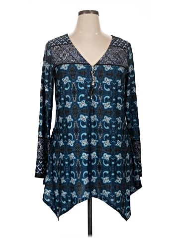 Perseption Concept 3/4 Sleeve Blouse (view 1)