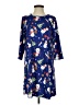 AGB Print Blue Casual Dress Size S - photo 1