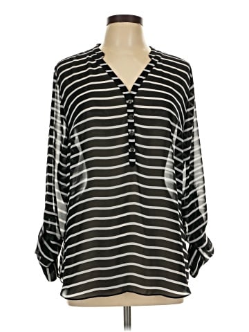a.n.a. A New Approach 3/4 Sleeve Blouse (view 1)