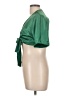 Shein Green Short Sleeve Blouse Size L - photo 5