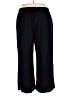 Rhonda Shear Solid Black Casual Pants Size 2X - photo 1