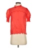 Industry 100% Cotton Red Short Sleeve Blouse Size XS - photo 1