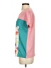 Elf Sack 100% Polyester Color Block Pink Short Sleeve Blouse Size S - photo 5