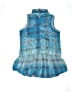 Justice 100% Polyester Blue Sleeveless Button-Down Shirt Size 20 - photo 2