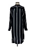 Rag & Bone 100% Silk Stripes Black Blue Casual Dress Size S - photo 1