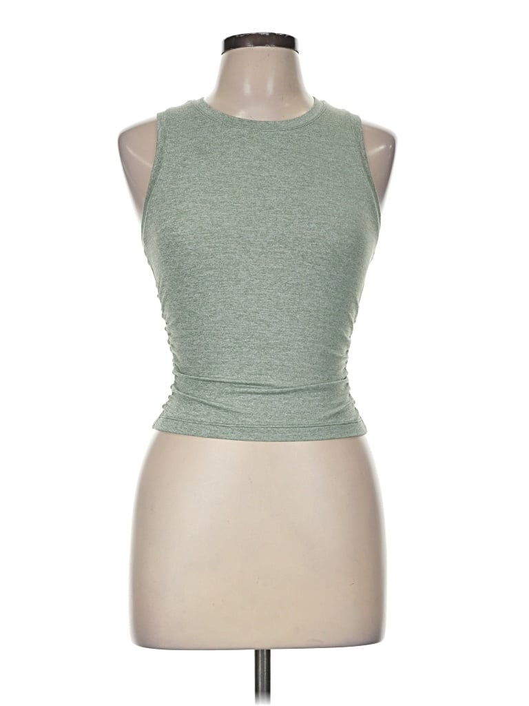 Pre-owned Lululemon Athletica Sleeveless T-shirt In Green