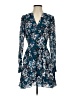 Parker Floral Blue Cocktail Dress Size 2 - photo 1