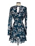 Parker Floral Blue Cocktail Dress Size 2 - photo 2