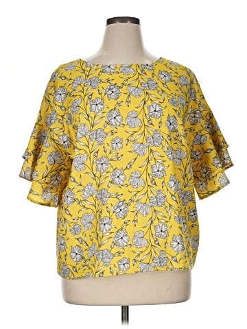Ellos Short Sleeve Blouse (view 1)