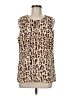 CAbi 100% Polyester Brown Sleeveless Blouse Size M - photo 1