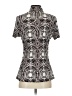 Fred David Black Short Sleeve Blouse Size S - photo 2