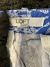 Ann Taylor LOFT 100% Cotton Print Blue Shorts Size 4 - photo 3