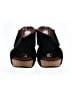 White Mountain 100% Leather Black Wedges Size 7 - photo 2