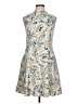 Johnston & Murphy Paisley Ivory Cocktail Dress Size 10 - photo 1