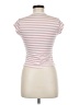 Shein Stripes Pink Short Sleeve Turtleneck Size 6 - photo 2