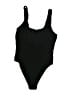 Topshop Solid Black One Piece Swimsuit Size 10 - photo 2