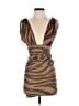 Zara Metallic Brown Cocktail Dress Size XS - photo 1