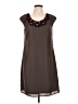 Merona 100% Polyester Brown Casual Dress Size 10 - photo 1