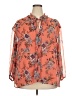 Jessica Simpson 100% Polyester Orange 3/4 Sleeve Blouse Size 2X - photo 1