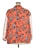 Jessica Simpson 100% Polyester Orange 3/4 Sleeve Blouse Size 2X - photo 2