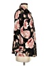 Karl Lagerfeld Paris 100% Polyester Floral Black 3/4 Sleeve Blouse Size S (estimated) - photo 4