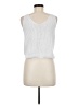 Shein 100% Acrylic Silver Sleeveless Top Size 6 - photo 2