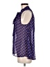 Aqua 100% Polyester Polka Dots Blue Sleeveless Blouse Size M - photo 5