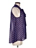 Aqua 100% Polyester Polka Dots Blue Sleeveless Blouse Size M - photo 4