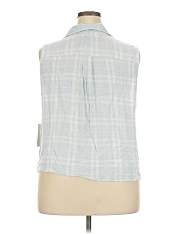Ultra Flirt Sleeveless Button-Down Shirt (view 2)