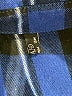 In'Voland Plaid Blue 3/4 Sleeve Button-Down Shirt Size 18 - photo 7