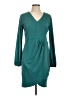 Manydress 100% Polyester Solid Teal Cocktail Dress Size L - photo 1