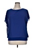 VIISHOW Blue Short Sleeve Blouse Size XL - photo 1