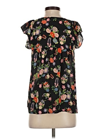 Nieves Lavi Short Sleeve Silk Top (view 2)