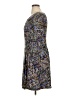 Connected Apparel Print Blue Casual Dress Size 14 (petite) - photo 5