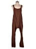 Assorted Brands Solid Brown Jumpsuit Size S - photo 1