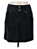 Athleta Solid Black Denim Skirt Size 2 - photo 1