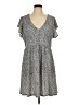 ABound Print Gray Casual Dress Size L - photo 1
