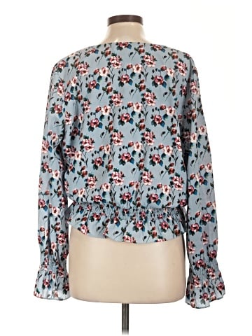 Scripted Long Sleeve Blouse (view 2)
