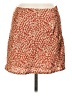 Polly Animal Print Orange Casual Skirt Size 6 - photo 1