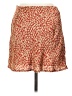 Polly Animal Print Orange Casual Skirt Size 6 - photo 2