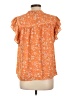 DR2 Orange Short Sleeve Blouse Size L - photo 2