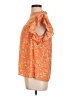 DR2 Orange Short Sleeve Blouse Size L - photo 5