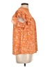 DR2 Orange Short Sleeve Blouse Size L - photo 4