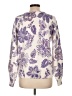 Ann Taylor LOFT Paisley Purple Pullover Sweater Size L - photo 2