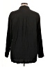 Time and Tru 100% Lyocell Solid Black Long Sleeve Button-Down Shirt Size XL - photo 2