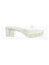 Gucci Ivory White Rubber Logo Platform Slide Sandals Size EU (IT) 38 / US 8 - photo 1