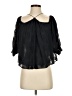 Rebecca Taylor 100% Polyester Black 3/4 Sleeve Blouse Size 2 - photo 1